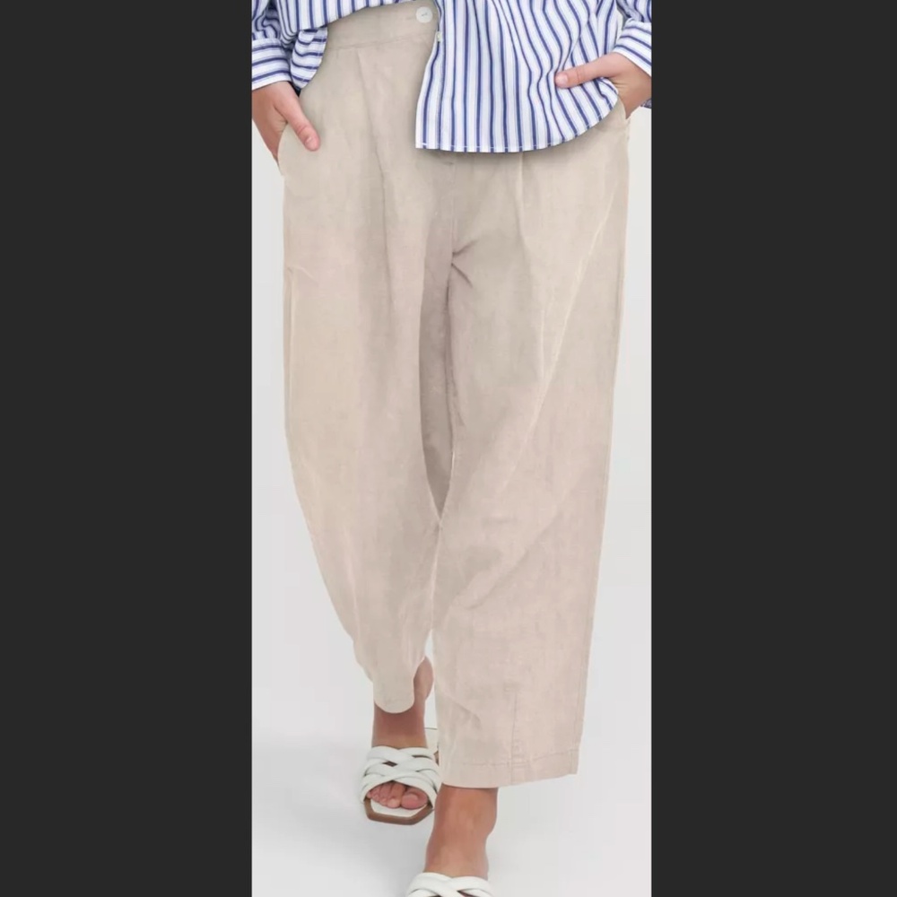 Women's 100% Linen Pants Holebrook Sweden Size Small LIKE NEW